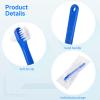 OMISTAR 50 PCS Denture Brushes Dual-Sided Bristle Individually Firm Hard Bristle Toothbrush Denture Cleaner Brush for Retainers False Teeth Braces view 3