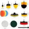 ANHONGCAR 45-Piece Drill Brush Attachments Set,All Purpose Power Cleaning Brush Set with Brush, Scrub Pads, Sponge, Extend Long Attachment for your Kitchen, Bathroom, Garage, Patio, Tiles, Corners,Car view 2