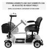 4-Wheel Mobility Scooter for AdultsElectric Wheelchair Device for Travel, Elderly, 400 lbs Max Weight, Powered Mobility Scooters for Seniors Travel Mobility Aid 12.4 Miles,Supports 400 lbs (Silver) view 3