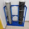 CHZDPP Cylinder Holder for Storage 40/ 50L Nitrogen Acetylene Hydrogen, 31 39 inches Tall Cylinders Fixed Rack, Laboratory Gas Cylinder Organizer Shelf(38.2x11.8x39.4inch/97x30x100cm) view 1