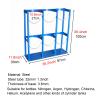 CHZDPP Cylinder Holder for Storage 40/ 50L Nitrogen Acetylene Hydrogen, 31 39 inches Tall Cylinders Fixed Rack, Laboratory Gas Cylinder Organizer Shelf(38.2x11.8x39.4inch/97x30x100cm) view 2