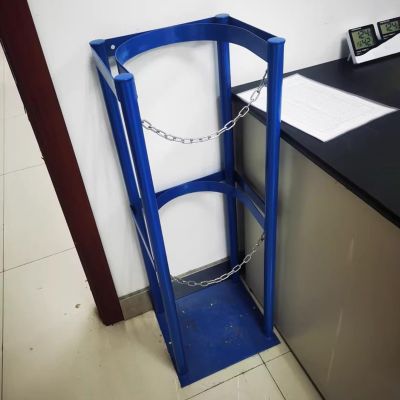 CHZDPP Cylinders Fixed Rack, Helium Nitrogen Chlorine Cylinder Cabinet for Laboratory Hospital Factory, Fire Extinguisher Fixing Bracket for Outdoor/Indoor(Blue,12.6x12.2x39.4/32x31x100cm)