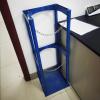CHZDPP Cylinders Fixed Rack, Helium Nitrogen Chlorine Cylinder Cabinet for Laboratory Hospital Factory, Fire Extinguisher Fixing Bracket for Outdoor/Indoor(Blue,12.6x12.2x39.4/32x31x100cm) view 1