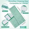 4 Pack Mop Pads Compatible with Libman Wet & Dry Microfiber Mop, Reusable Easy to Replace Microfiber Cloth Mop Head Pads, Washable Mop Replacement Head for Multi-Surface Floor Cleaning 18.5 * 6.7inch view 2