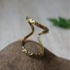 Brass Finger Splint ring, trigger finger splint for middle finger, Handmade ring for men women | Splint Ring for PIP or DIP Joint Arthritis Rose gold Ring Thumb Jewelry, (13) view 2