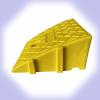 Driveway Kerb Ramp, Plastic Curb Ramp, Wheelchair Ramp, Portable Lightweight Threshold Ramps for Cars, Scooter, Pets, Steps(Yellow,25 * 27 * 11cm) view 1