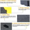 Driveway Kerb Ramp, Plastic Curb Ramp, Wheelchair Ramp, Portable Lightweight Threshold Ramps for Cars, Scooter, Pets, Steps(Yellow,25 * 27 * 11cm) view 2