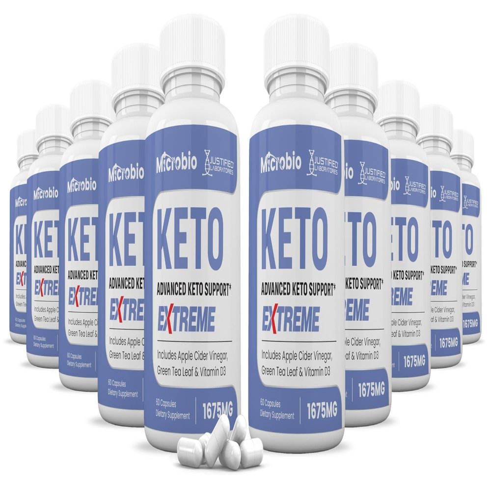 (10 Pack) Microbio Keto ACV Extreme Pills 1675MG Keto Support Blend Capsule Alternative Keto ACV Gummies Formulated with Apple Cider Vinegar Extra Virgin Olive Oil Powder Green Tea 600 Capsules