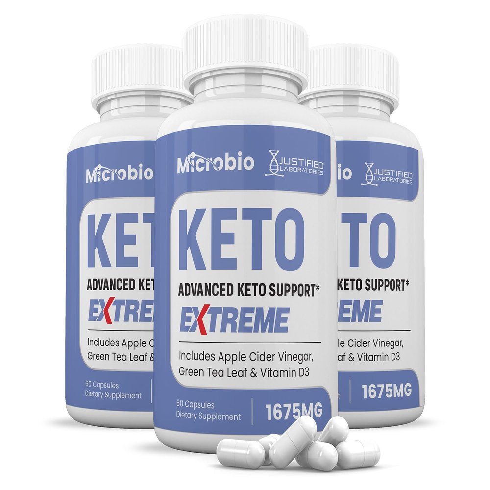 (3 Pack) Microbio Keto ACV Extreme Pills 1675MG Keto Support Blend Capsule Alternative Keto ACV Gummies Formulated Apple Cider Vinegar Extra Virgin Olive Oil Powder Green Tea Leaf 180 Capsules