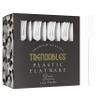 Trendables 120 Pack White Plastic Forks - 120 Count, Disposable, Fine, Gloss, Durable, Classy, Perfect for Parties view 1