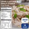 Werling & Sons Fully Cooked Canned Turkey Meat 28 Oz Heat & Eat Premium Quality Recipe Ready Canned Meat for Everyday Quick Meals, Camping, Emergency Canned Food & Survival Preparedness Pack of 6 view 2