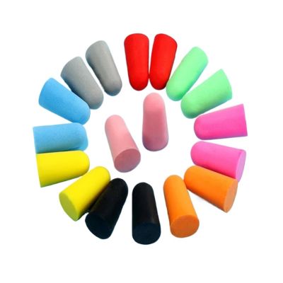 BMXWL 20PCS/10 Pairs Comfort Earplug Noise Reduction Foam Soft Ear Plugs Noise Reduction Tapered Earplugs Protective for Sleep Travel(Green)
