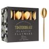 Gold Plastic Spoons Disposable Silverware 120 Pack Gold Plastic Cutlery Set Disposable Gold Silverware Set - Beautiful Gold Plastic Silverware Plastic Utensils Set Gold Spoons By Trendables view 1