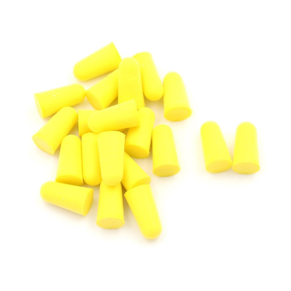 BMXWL 10Pairs=20Pcs Comfort Earplugs Noise Reduction Foam Soft Ear Plugs Noise Reduction Earplugs Protective for Sleep(Yellow)
