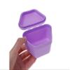 AmeriCan Goods 6/Pcs Denture Bath Box Storage Case 3" Random Color Plastic Denture Holder Container Travel Denture Cup view 4