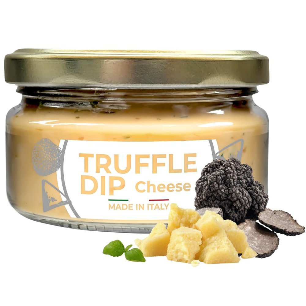 GL Truffle GOURMET LINE GL Truffle & Cheese Dip, 7 oz, Spreadable Gourmet Truffle & Cheese, Made in Italy