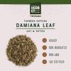 Damiana Leaf Cut & Sifted, by Herb Co, Turnera diffusa, Old Woman's Broom, from Mexico, Kosher, for Herbal Tea Blends, Salads, Soups & Cooked Vegetables, 1 lb view 3