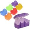 AmeriCan Goods 6/Pcs Premium Glitter Denture Bath Case Box Retainer, Splint & Night Guard Storage, Travel Container view 1