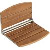 17.5" Folding Shower Seat Wall Mounted,Foldable Shower Bench,Fold Down Shower Seat,Folding Shower Seat Bench,Wall Mount Shower Seat Bench Chair (Teak) view 1