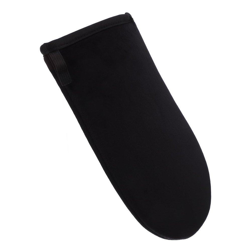 Self Tanning Mitt for Lotion Application, Flocked Black Glove