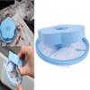 2PCS Lint Catcher for Laundry, Plum Blossom Shape Washing Machine Floating Lint Mesh Bag Floating Filter Net, Flower Shape Pet Hair Remover for Laundry (Blue) view 3