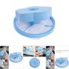 2PCS Lint Catcher for Laundry, Plum Blossom Shape Washing Machine Floating Lint Mesh Bag Floating Filter Net, Flower Shape Pet Hair Remover for Laundry (Blue) view 4
