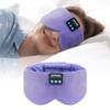 Sleep Mask Bluetooth 5.4 Headphones Soft Wireless Headband Eye Mask Blackout with Microphone (Lilac) view 1