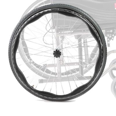 1 Pair 24 Inch Solid Rear Wheel Replacement for Manual Wheelchairs, 24  1 1/4 - TY Polyurethane Wheels Wheelchair Wheels Assembly