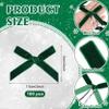 100 Pcs Green Mini Velvet Bows 3 X 2 Inches Small Christmas Bows for Christmas Tree Wreath Garland Home Wedding Decoration view 2