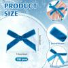 100 Pcs Blue Mini Velvet Bows 3 X 2 Inches Small Christmas Bows for Christmas Tree Wreath Garland Home Wedding Decoration view 2