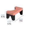 Valcla Toilet Stool Household Thickened Non Slip Toilet Stool Toilet Stool Washroom Pedestal Stool Bathroom Cushion Footstools(Blue) view 2