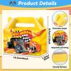 12Pcs Race Car Party Treat Boxes Hot Car Gift Box Birthday Supplies Wheels Wild Goodie Gift Boxes Race Cars Favor Box for Kid Boy Wheels Cars Birthday Baby Shower Game Party Decoration view 3