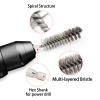 BUXIMN 6 Pcs Bore Brush for Drill, 1/4" Hex Shank Stainless Steel Twisted Wire Brush for Drill, Bristle Round Wire Brush with Different Sizes, Tube Pipe Cleaner for Rust (Diameter 12,19,25mm) view 3