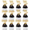 12Pcs Scorpio Cake Topper, Big Scorpio Energy/Season Cake Decor, 12 Constellation October December Birthday Cupcake Decoration, Horoscope Astrology Birthday Party Supplies view 1