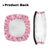 Rnyleeg Rollator Walker Accessories for Ladies Cute Pink Strawberry Daisy Floral Print Rollator Walker Seat and Backrest Rollbar Covers view 3