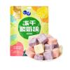 Freeze-dried yogurt block, 4 fruit flavors,Mango strawberry yellow peach,delicious snacks,instant fruit snacks,melt in the mouth,freeze-dried ice cream,snack food,Freeze-dried candy (Mix 4 fruit flavors,3bags(132pcs))