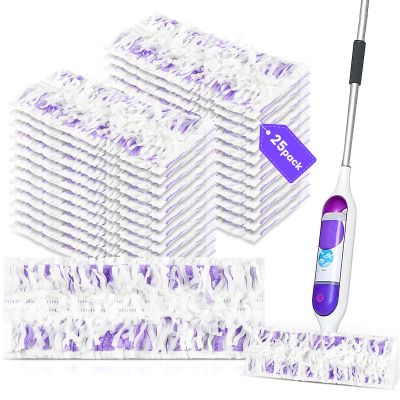 25 Pack Power Mop Pad Refills for Swiffer PowerMop Multi-Surface Mop, Powermop Multi-Surface Mop Pad Replacement Kit