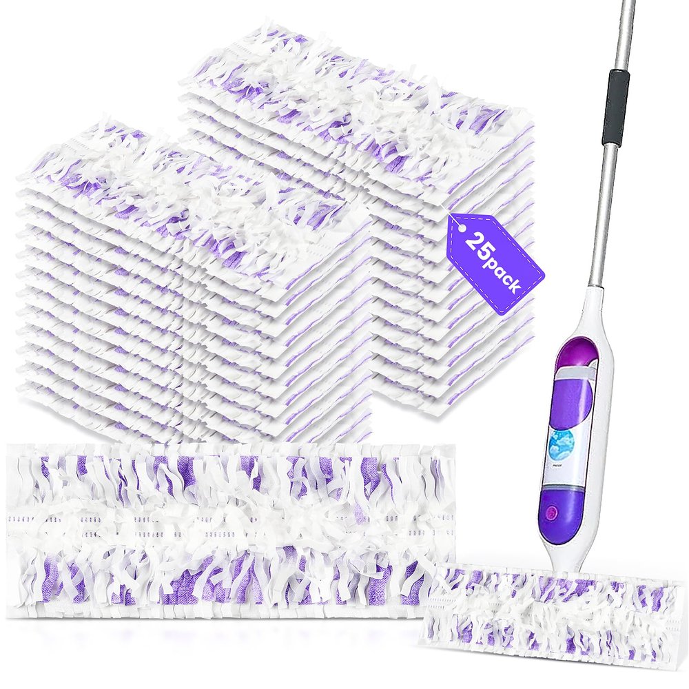 25 Pack Power Mop Pad Refills for Swiffer PowerMop Multi-Surface Mop, Powermop Multi-Surface Mop Pad Replacement Kit