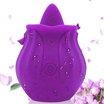 2024 Upgraded Shape Roses 10 Modes Toy Function Handheld Tool Travel Easy Cleaning Birthday Party Gift Purple SZ156
