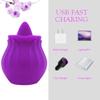 2024 Upgraded Shape Roses 10 Modes Toy Function Handheld Tool Travel Easy Cleaning Birthday Party Gift Purple SZ156 view 2