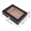Cigar Humidors Box Portable Transparent Window Cigar Storage Case for Cigar Enthusiasts view 2