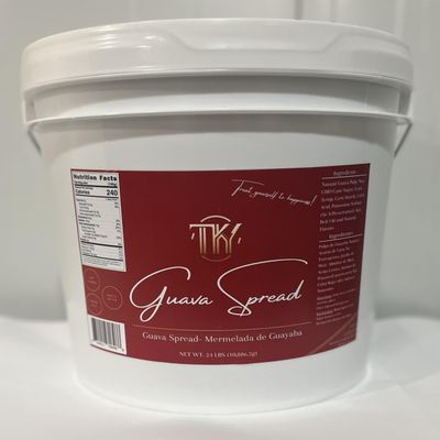 Guava Spread, Guava Paste, Guava Filling 24lbs -Tropical Exotic Natural Guava Pulp- Perfect for Pastelitos, Baking, Cakes, Tequenos, and Bread- Latin Delicacies- Gluten Free- TKY
