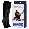 Nurse Yard Compression Socks for Women and Men | 20-30mmHg Graduated Medical Compression Socks for Nurses | Travel and Flying | Athletic Support for Running, Best Compression Socks | 1 Pair Black view 1