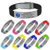 Medical Alert Bracelet for Men & Women  Customizable, Silicon Band, Personalized Bold & Readable Engraving with Complimentary Access to PHR (Personal Health Record)  Gray view 1