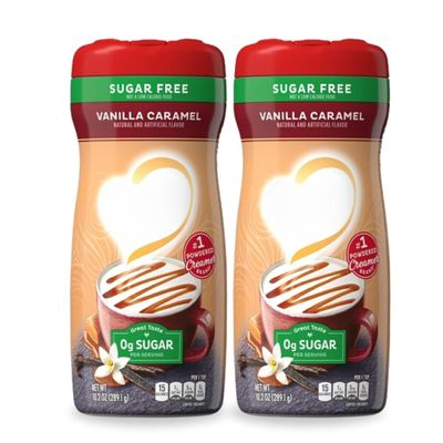 Sugar-Free Vanilla Caramel Powder Coffee Creamer, 10.2 oz Canister (2-Pack)