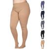 Plus Size Compression Pantyhose for Women 20-30mmHg - Opaque Graduated Compression Hose for Lymphedema, Leg Pain, Swelling, Edema, Post Surgery - Beige, 3X-Large - A204BE6 view 1