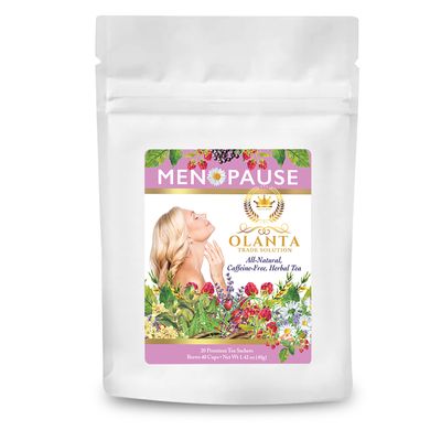 OLANTA TRADE SOLUTION Menopause Tea - Post Menopause Supplements for Women Over 50, Menopause Support Tea, Herbal Tea for Menopause, Night time Cooling Products Menopause - 20 Premium Tea Sachets