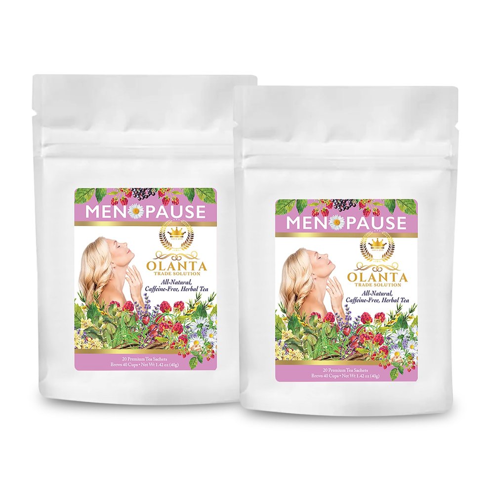 OLANTA TRADE SOLUTION Menopause Tea - Post Menopause Vitamins, Menopause Supplements for Women hot Flashes, Herbal Tea for Menopause, Immune Assist, Menopause Comfort - 40 Premium Tea Sachets
