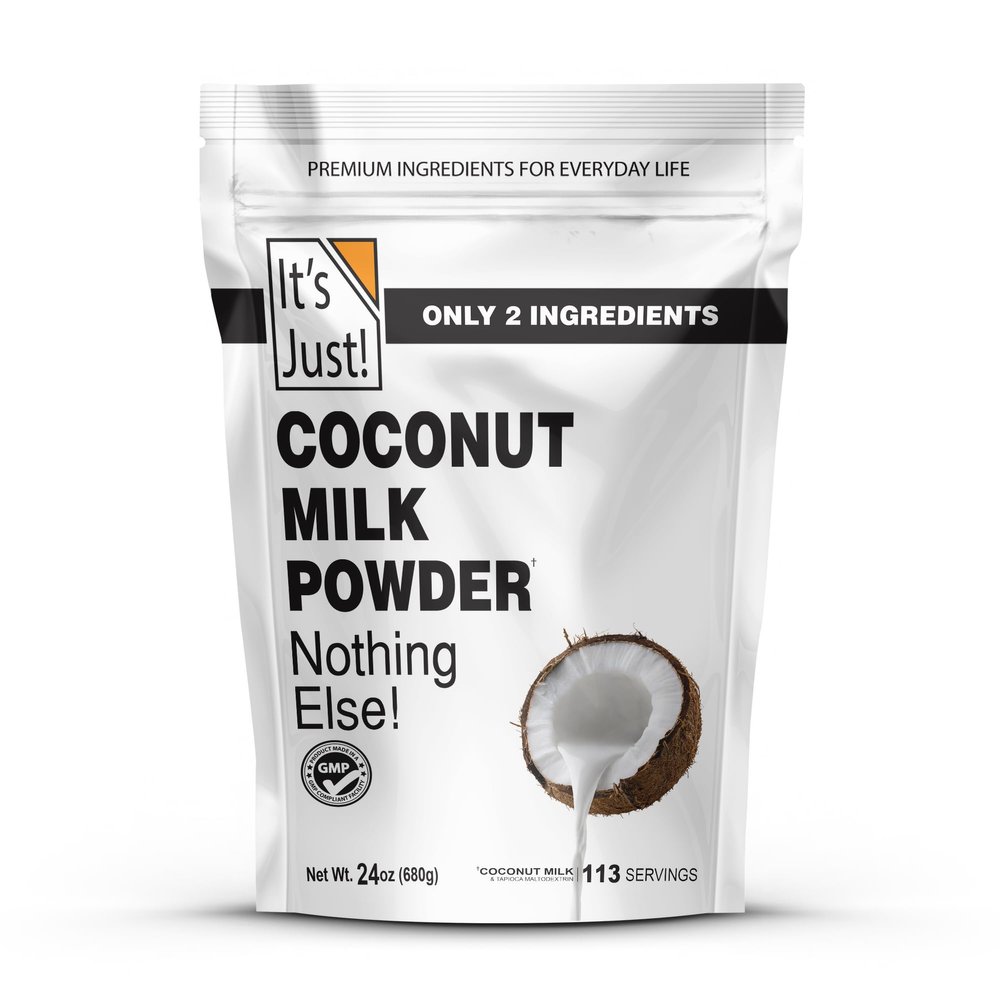 It's Just - Coconut Milk Powder, 24oz, Dairy-Free, Coconut Milk Beverage, Keto Friendly, MCTs, Two Ingredients, Non-GMO, Product of Sri Lanka