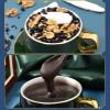 Black Beans Black Rice Black Sesame Paste, Instant Meal Substitute Black Sesame Soup, Nutritious and Healthy Breakfast, Grains Congee, Instant Sesame Soup (Black Sesame Yam Mulberry Soup,500g) view 4